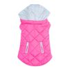 Weekender Dog Sweatshirt Hoodie - Pink & White Plaid